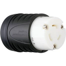 Locking Connector, Black & White, 2-Pole/3-Wire, 20A, 125-Volt Fashion