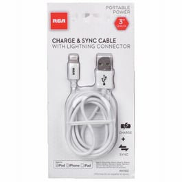 Lightning Power & Sync Cable, White, 3-Ft. Online Hot Sale
