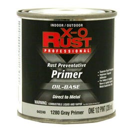 Metal Primer, Oil-Base, Interior/Exterior, Gray, .5-Pt. Fashion
