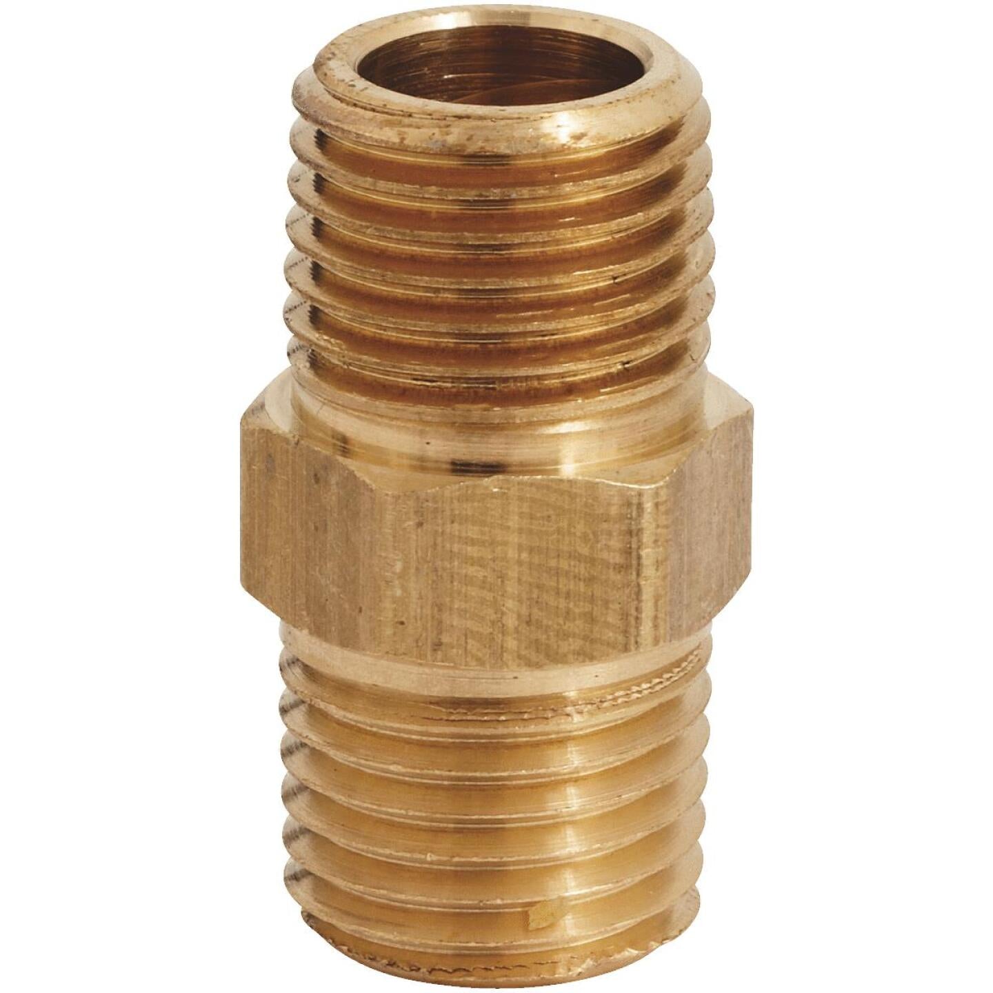 Milton Hex 1/4 In. NPT Brass Hex Nipple Coupler Online Hot Sale
