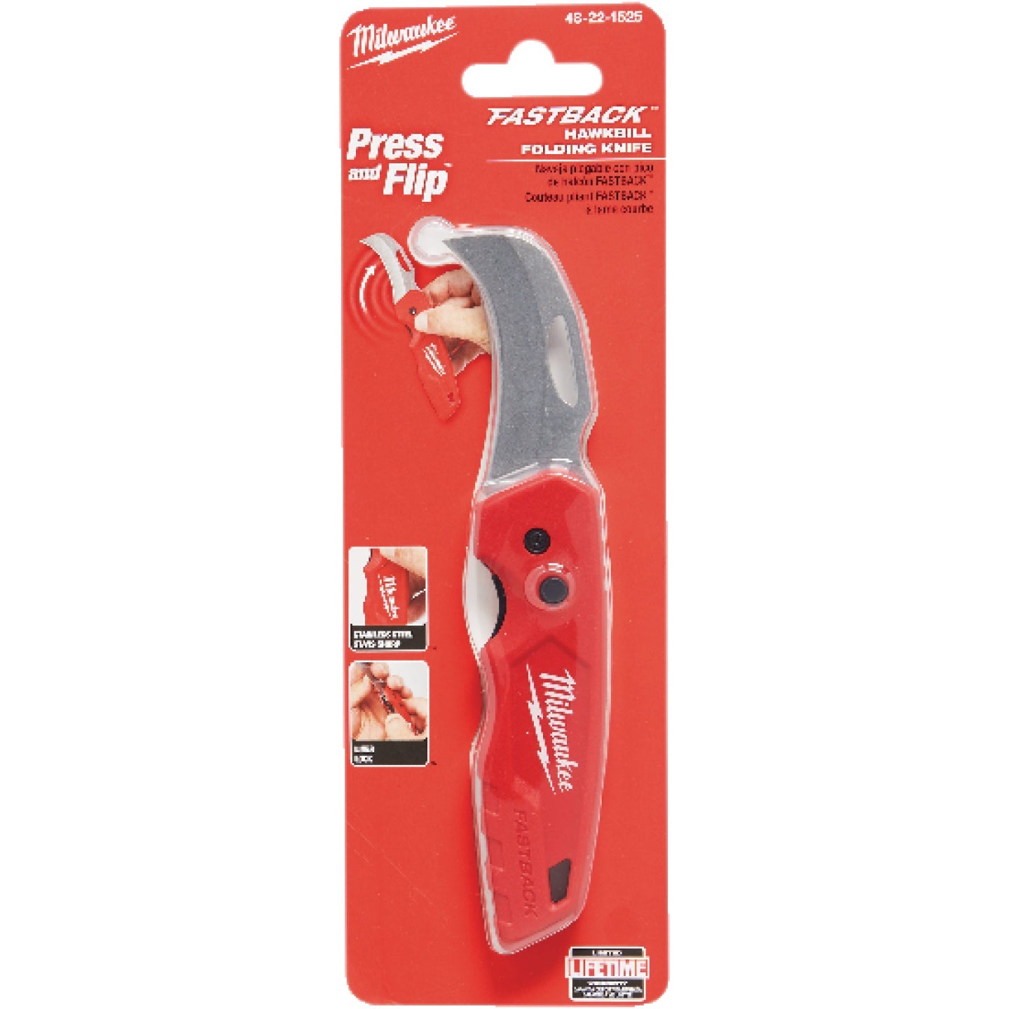 Milwaukee FASTBACK Hawkbill 2-1/4 In. Folding Pocket Knife Supply