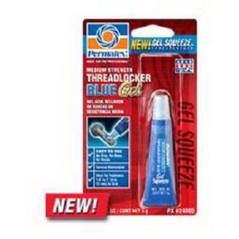Medium-Strength Blue Gel Threadlocker, 5-Grams Supply