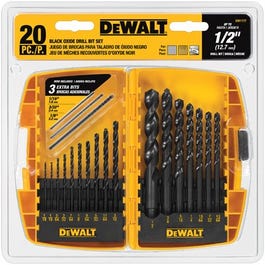 Metal Drill Bit Set, Black Oxide, 20-Pc. Online Hot Sale