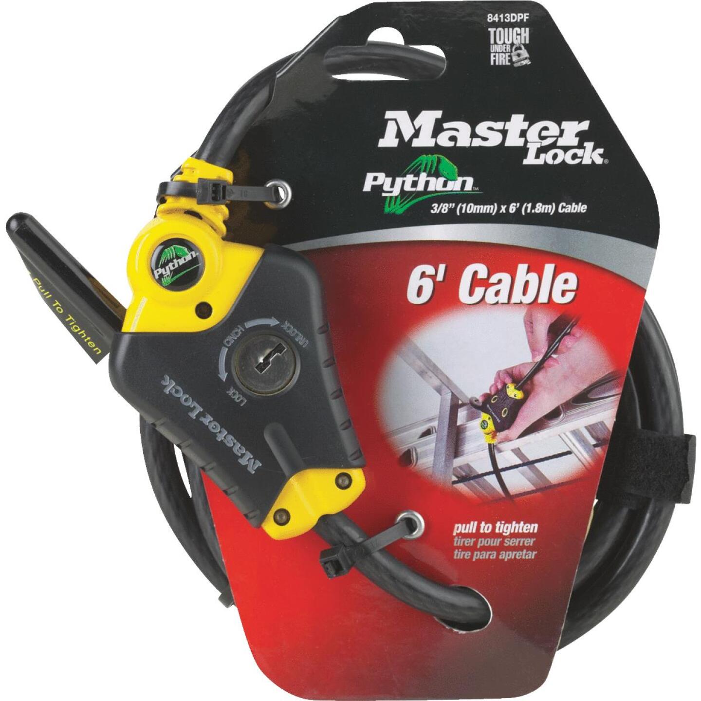 Master Lock Python 6 Ft. x 3/8 In. Adjustable Locking Cable Supply