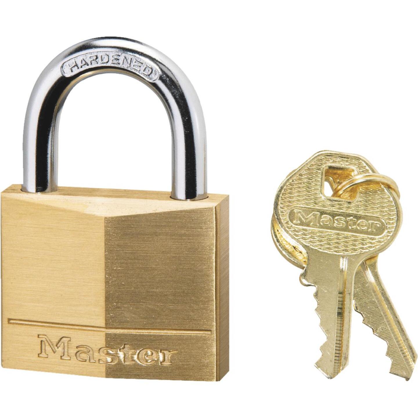 Master Lock 1-9/16 In. W. 4-Pin Tumbler Brass Keyed Different Padlock Discount