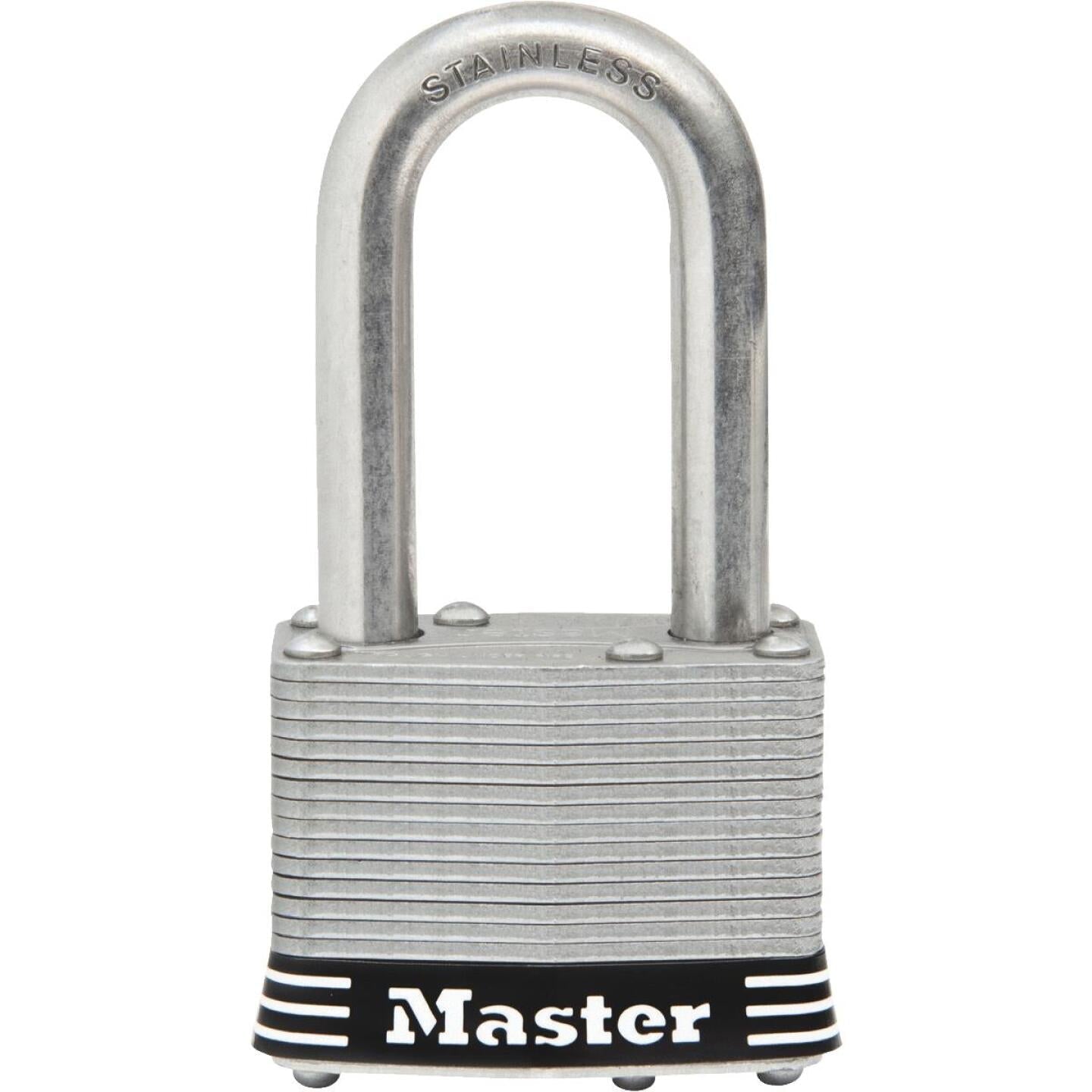 Master Lock 1-3/4 In. Laminated Stainless Steel Keyed Padlock with 1-1/2 In. Shackle Fashion