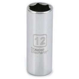 Metric Deep Well Socket, 6-Point, 3/8-Inch Drive, 12mm Fashion