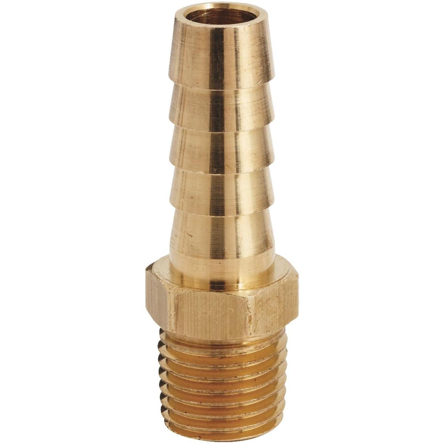 Milton 3/8 In. Barb 1/4 In. MNPT Brass Hose End (2-Pack) Fashion