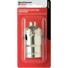 Metal Shell Light Socket, Push-Through, Brass Finish, 250-Volt, 660-Watt Hot on Sale