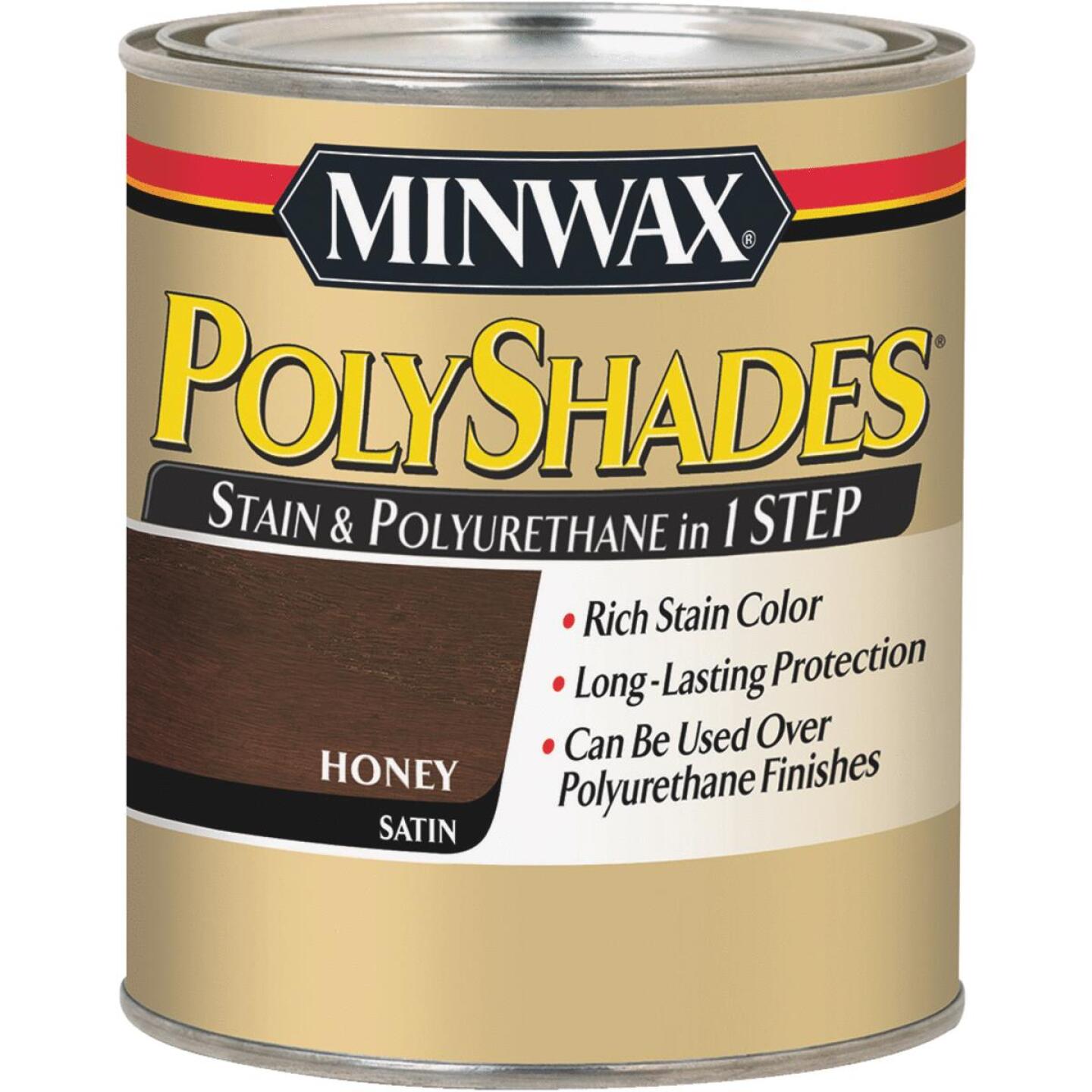 Minwax Polyshades 1 Qt. Satin Stain & Finish Polyurethane In 1-Step, Honey Sale