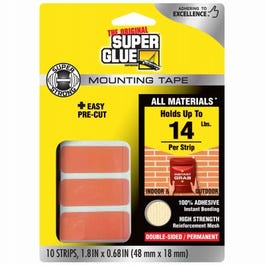 Mounting Tape Strips, Indoor/Outdoor, 1.8 x 68-In. Discount