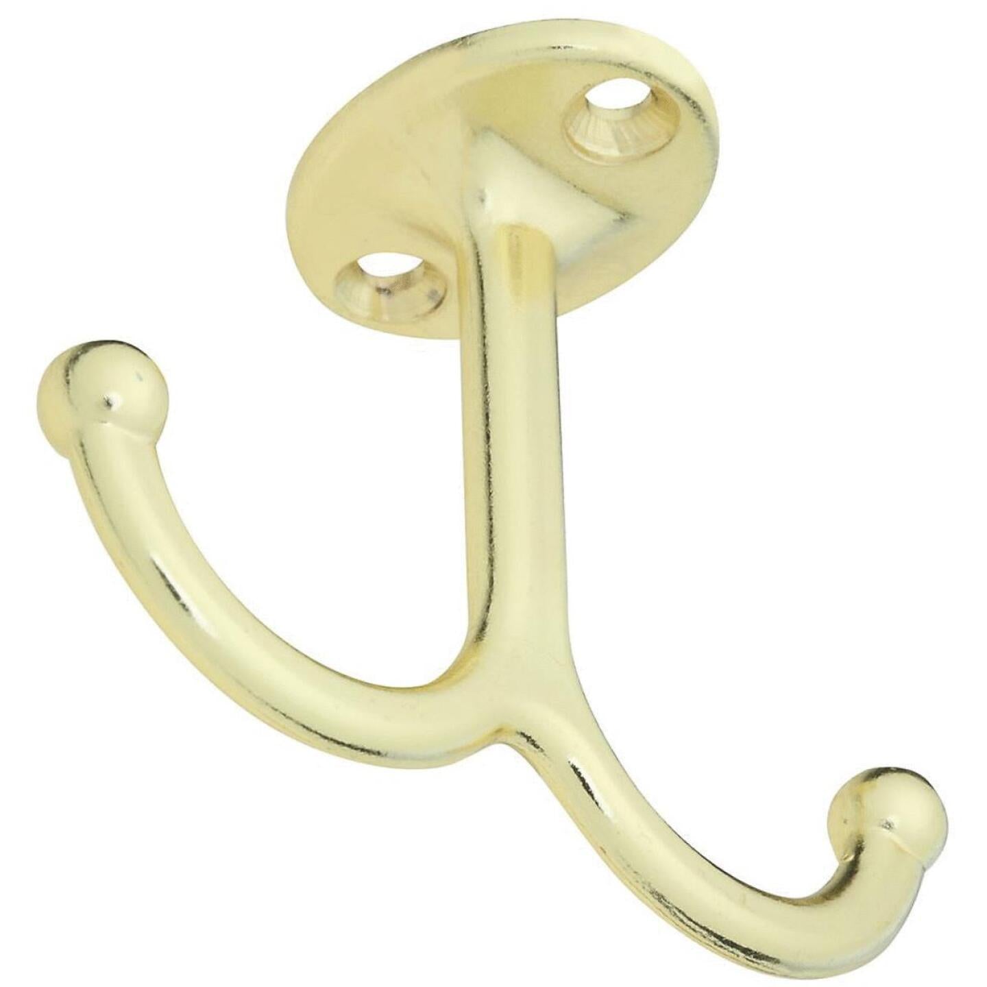 National Brass Undershelf Wardrobe Hook, 2 per Card Online Hot Sale