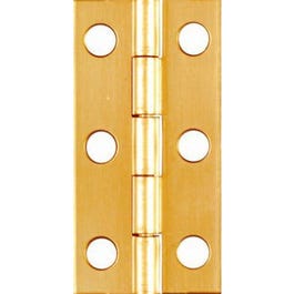 Narrow Hinge, Brass, 2 x 1-In., 2-Pk. Hot on Sale