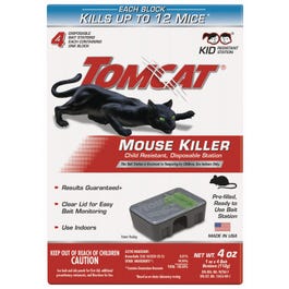 Mouse Bait Station, Sealed, Disposable, 4-Pk. Online now