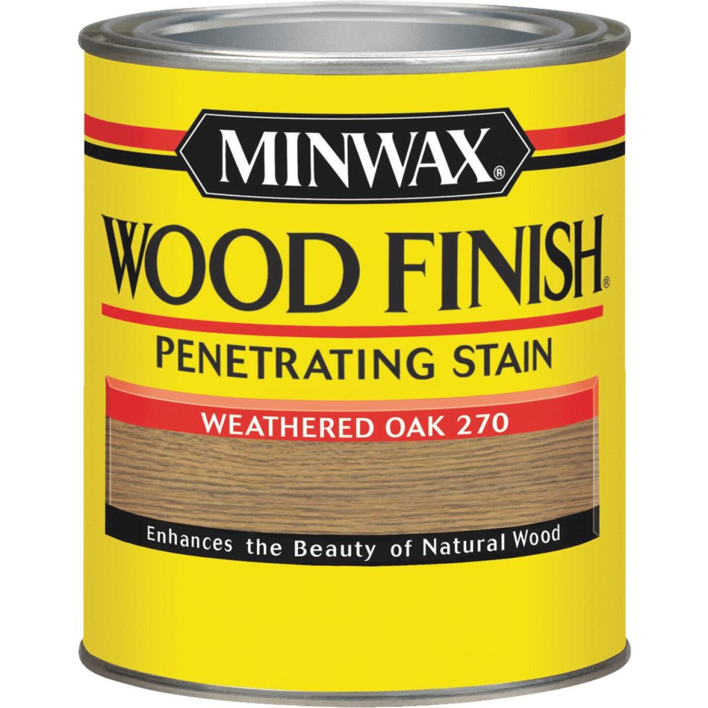 Minwax Wood Finish Penetrating Stain, Weathered Oak, 1 Qt. Supply
