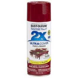 Painter’s Touch 2X Spray Paint, Gloss Colonial Red, 12-oz. Supply