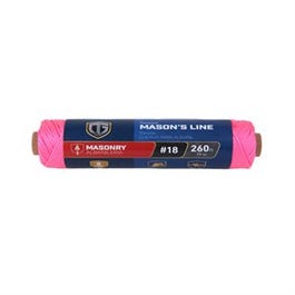Nylon Mason Line Twine, Twisted, Pink, #18 x 260-Ft. Online Hot Sale
