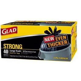 Outdoor Trash Bags, Black, Quick Tie, 30-Gal., 40-Ct. Online Hot Sale