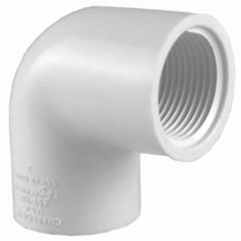 Pipe Elbow, 90-Degree, Female x Female Thread, White, 3/4-In. Online Sale