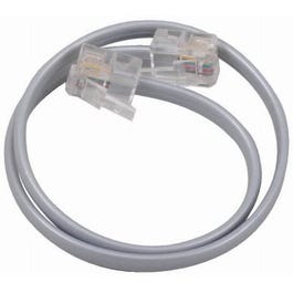 Phone Line Cord, Silver, 12-In. Hot on Sale
