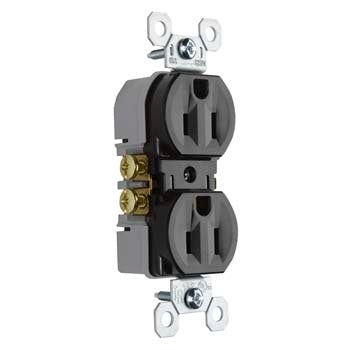 Pass & Seymour 15A/125V Trademaster® Tamper-Resistant Duplex Receptacle, Brown Supply