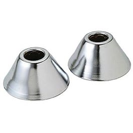 Pipe Fitting, Bell Escutcheon Pipe Flange, Chrome Plated, 1/2-In. x .844 ID, 2-Pk. Hot on Sale