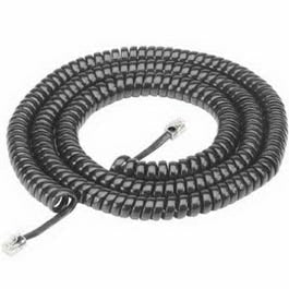 Phone Handset Cord, Black, 25-Ft. Online now