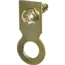 Picture Hanger, Flat Ring, Brass, Small, 4-Pk. Online Sale