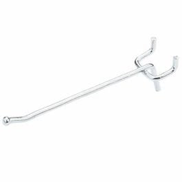 Pegboard Single Angle Hook, Galvanized Steel, 4-In., 3-Pk. Online
