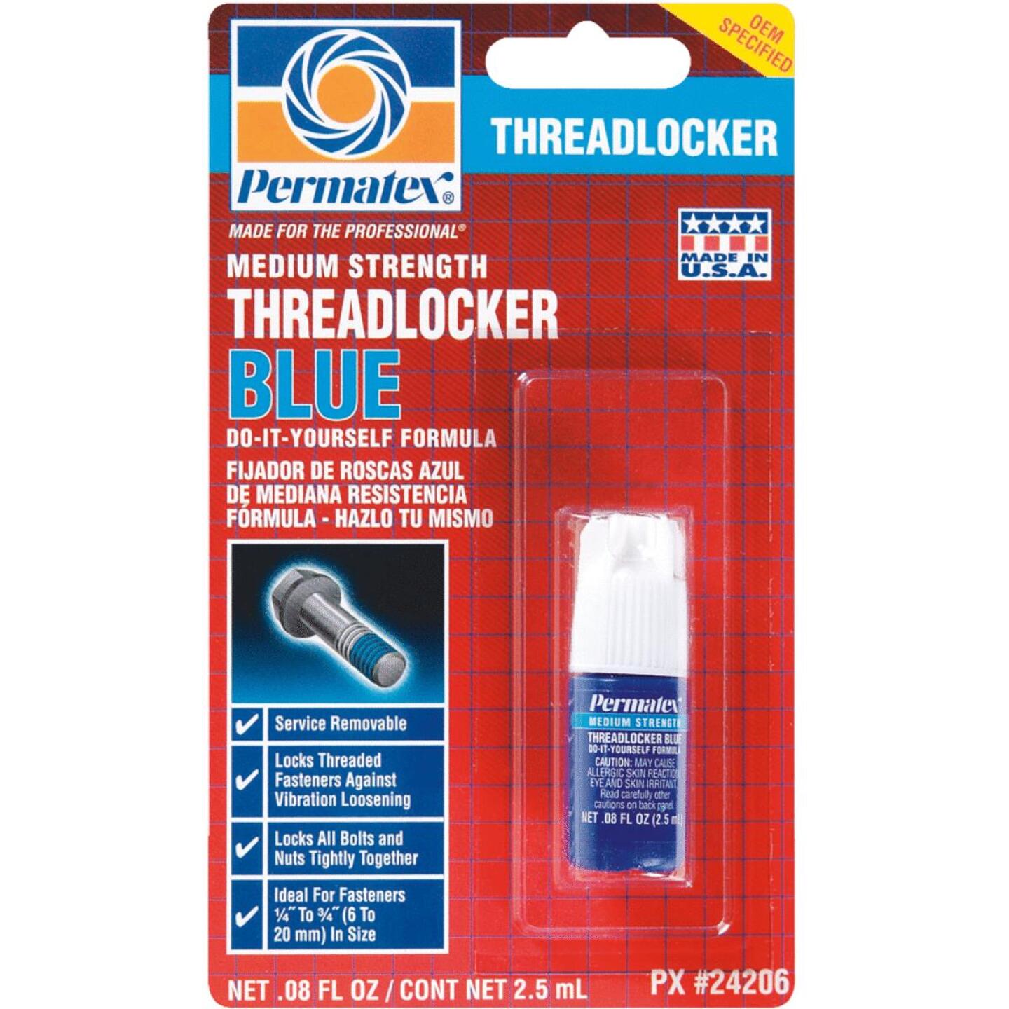 PERMATEX 0.08 Oz. Blue Medium Strength Threadlocker Fashion
