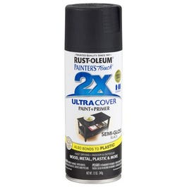 Painter’s Touch 2X Spray Paint, Semi-Gloss Black, 12-oz. Fashion
