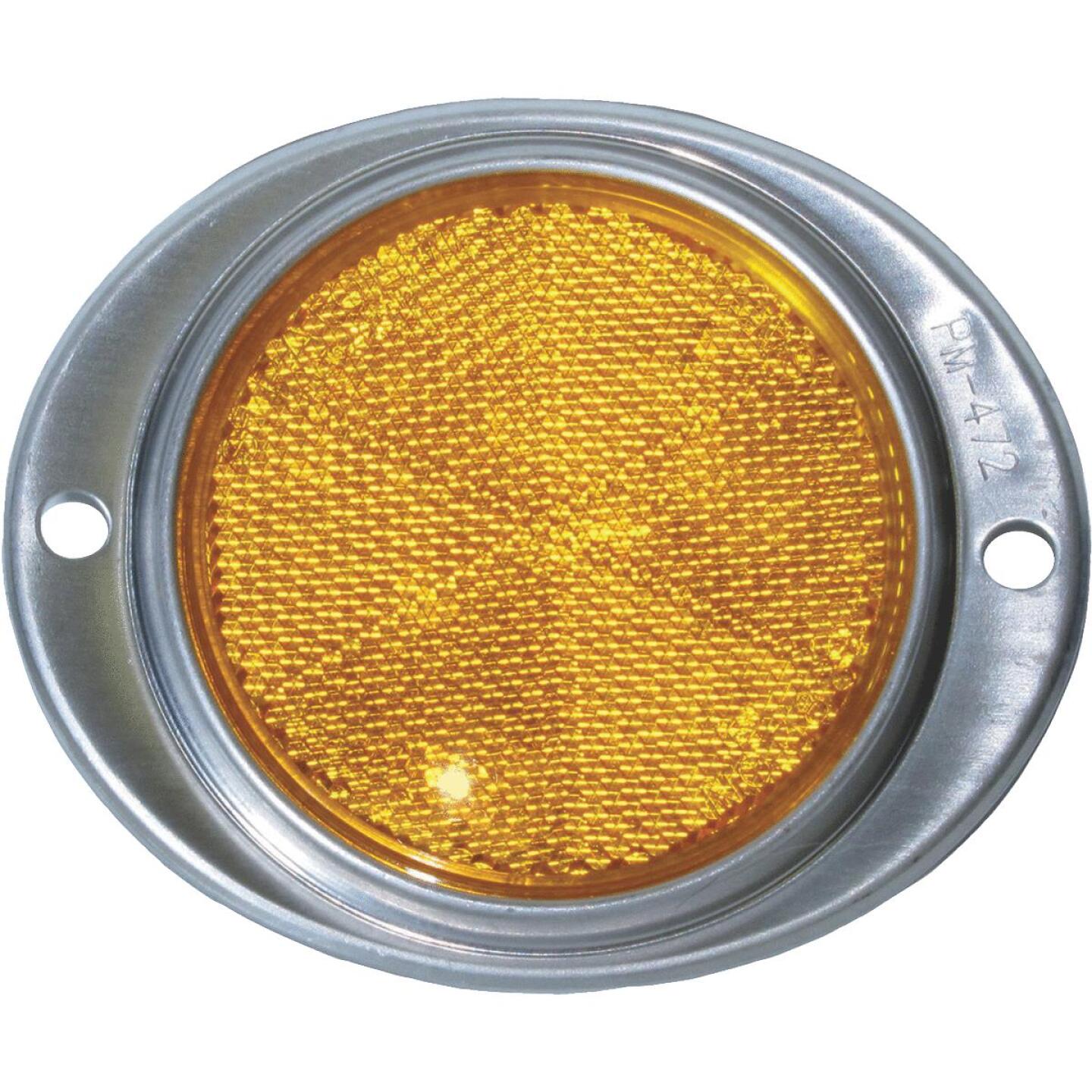 Peterson 3 In. Dia. Amber Oval Reflector Hot on Sale