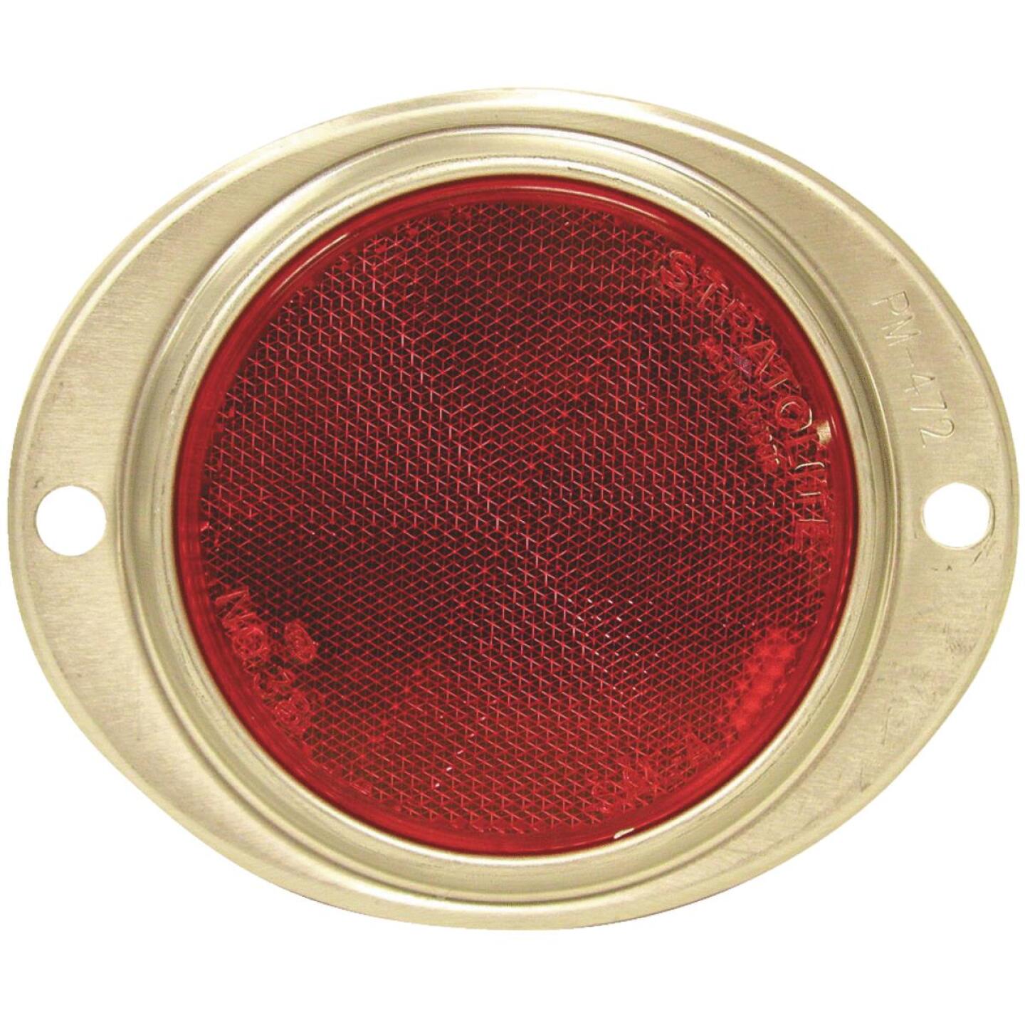 Peterson 3 In. Dia. Red Oval Reflector Supply