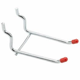Pegboard Double Hook, Zinc-Plated, 3-In., 2-Pk. Online Sale