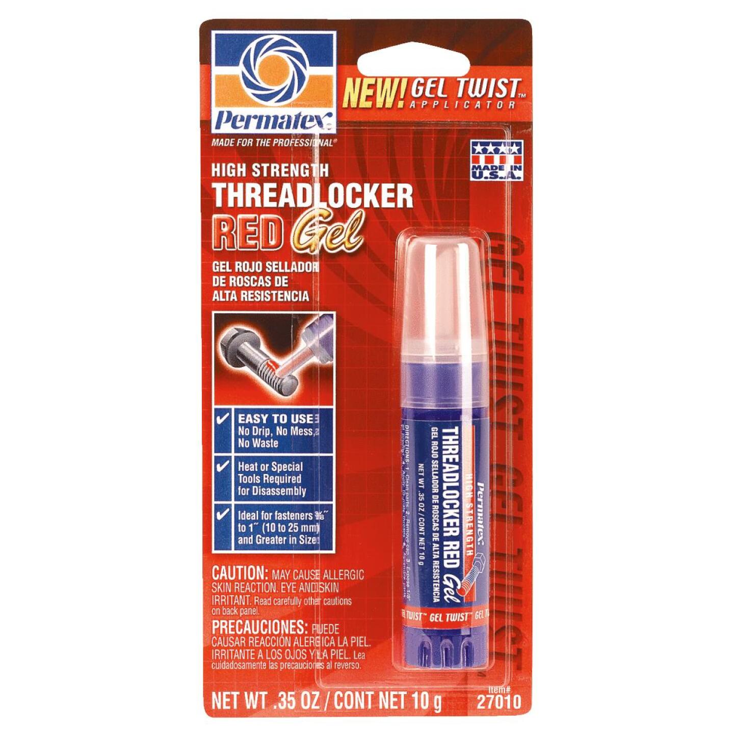 PERMATEX 0.35 Oz. Red High Strength Gel Threadlocker Online Hot Sale