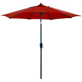 Patio Market Umbrella, Steel Frame, Red Polyester, 9-Ft. Hot on Sale