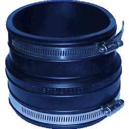 Pipe Reducing Flexible Coupling, Clay, 4 x 3-In. Online Hot Sale