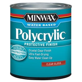 Polycrylic Gloss Clear Acrylic/Urethane Blend Topcoat, Qt. Supply