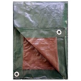 Polyethylene Tarp, Hunter Green/Brown, 20 x 30-Ft. Sale