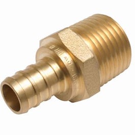 Pipe Fitting, PEX Thread Adapter, Lead-Free, 1-In. Brass Barb x 1-In. MIP Online now