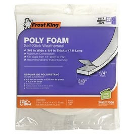 Poly Foam Weatherseal Tape, 3/8W x 1/4-In. T x 17-Ft. Online now