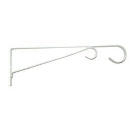 Plant Bracket, Hanging, White Powder-Coated Steel, 12-In. Online Hot Sale