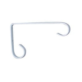 Plant Bracket, Hanging, White Powder-Coated Steel, 6-In. Discount