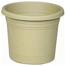 Planter & Saucer, Plastic, Olive Green, 10-In. Online Hot Sale