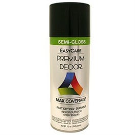 Premium Decor Spray Paint, Black Semi-Gloss, 12-oz. Hot on Sale