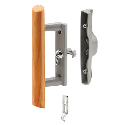 Prime Line Patio Door Internal style door handle, Gray, 3-15/16 inch hole centers, 1 per pkg. Fashion