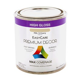 Premium Decor Ivory Gloss Enamel Paint, 1/2-Pt. Supply
