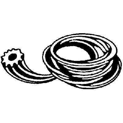 Prime-Line Screen Retainer Vinyl Spline .12″ Round Black 25′ per roll Discount