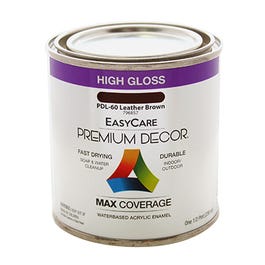 Premium Decor Leather Brown Gloss Enamel Paint, 1/2-Pt. Fashion