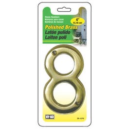 Prestige Series House Address Number “8”, Polished Brass, 4-In. Online now